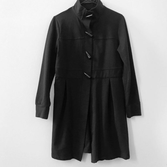 Nevada - Black Toggle Jacket with Collar - Picture 1 of 7